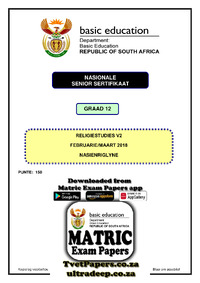 Religion Studies P2 Feb-March 2018 Memo Afr.pdf